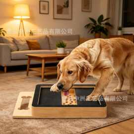 木质狗狗指甲刮板宠物抓板创意可抽拉食物收纳狗狗指甲护理工具