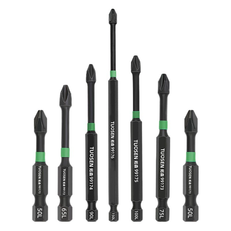 Ударная бита, сильная магнитная фосфатная ручная дрель PH2, набор ветровых бит, электрическая отвертка, крестовая бита