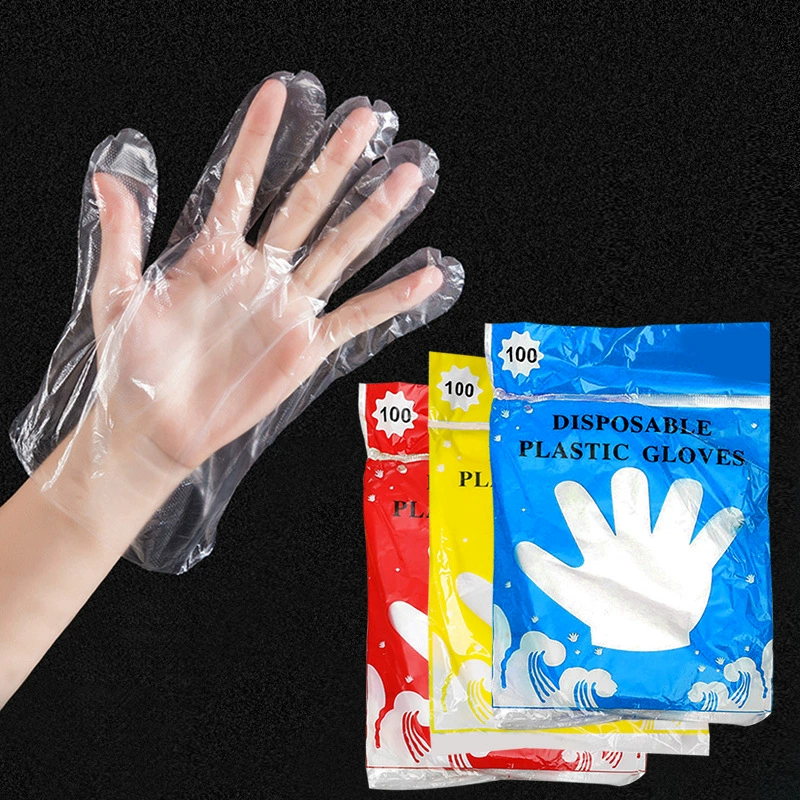 (Cross-border trading), disposable plastic transparent gloves, wholesale