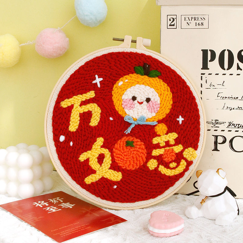 ロシアのスタンプ刺繍手作り diy ウール絵画カップルヘビ年装飾品刺繍ギフト材料パッケージ|undefined