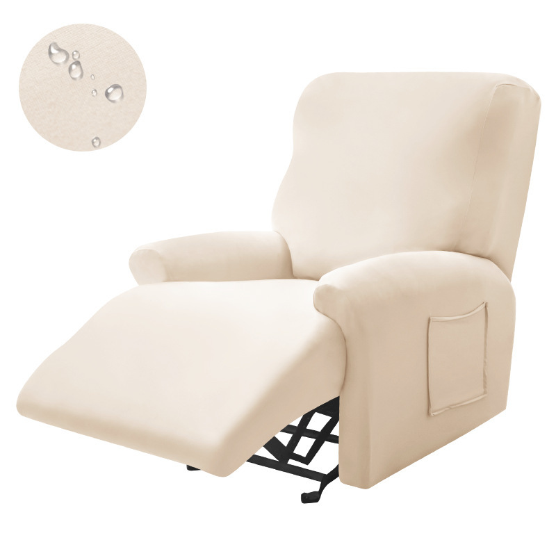 Waterproof milk silk Chivas elastic sofa cover full package first grade split Chivas electric reclining chair cover - 11