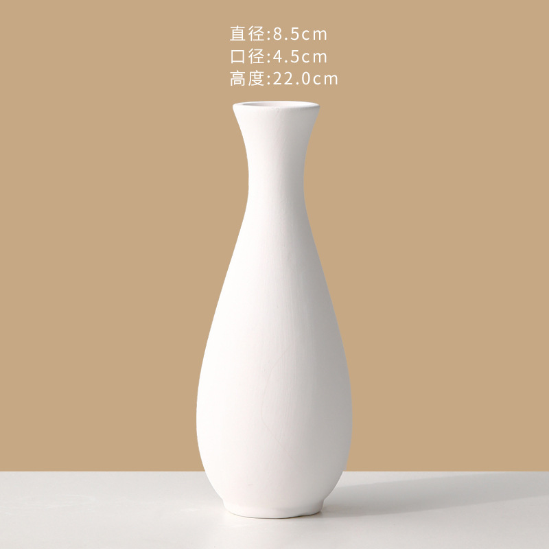 Jarrón de cerámica en blanco simple bricolaje blanco embrión bajo vidriado pintura de color sin yeso pintura de la mano de los niños de cerámica en blanco liso envío gratuito