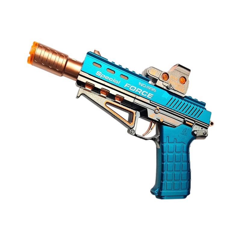 Pistola de juguete eléctrico para niños simulación de fuego sonido telescópico pulverización luminosa pistola águila del desierto