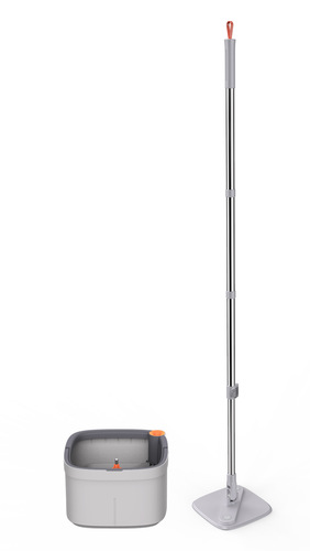 Automatic Hands-Free Wet and Dry Rotating Flat Mop with Separate Suction Bucket Set