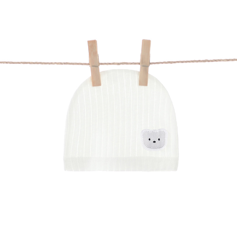 Bebé sombrero verano fino puro algodón neumático sombrero 0-3 meses de edad niños y niñas bebé sombrero recién nacido halógeno tapa de la puerta