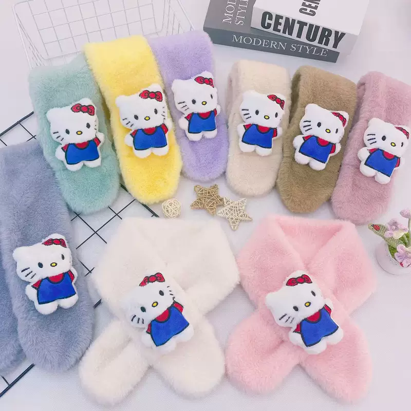Children's cartoon keep warm scarf