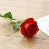 Beveled velvet rose--red