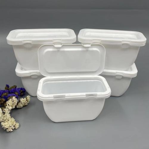 Laundry bead packaging storage box Fragrance bead plastic milky white lidded PP storage box Large quantity and good price