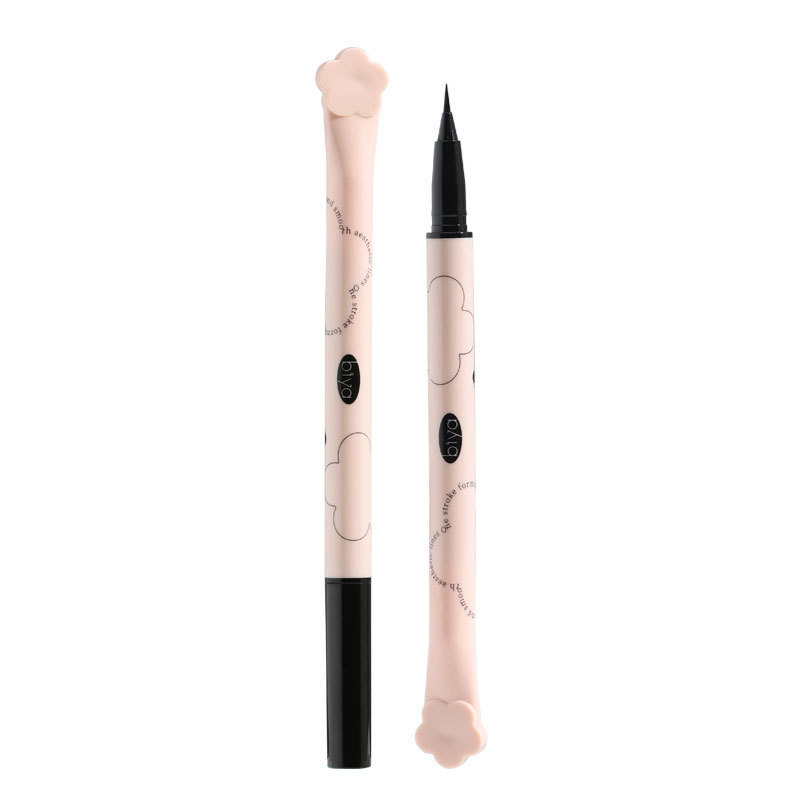 Biyaling ojos corazón-caída delineador de ojos delgados maquillaje de larga duración color impermeable mentira gusano de seda no es fácil de manchas delineador mentira gusano de seda pluma
