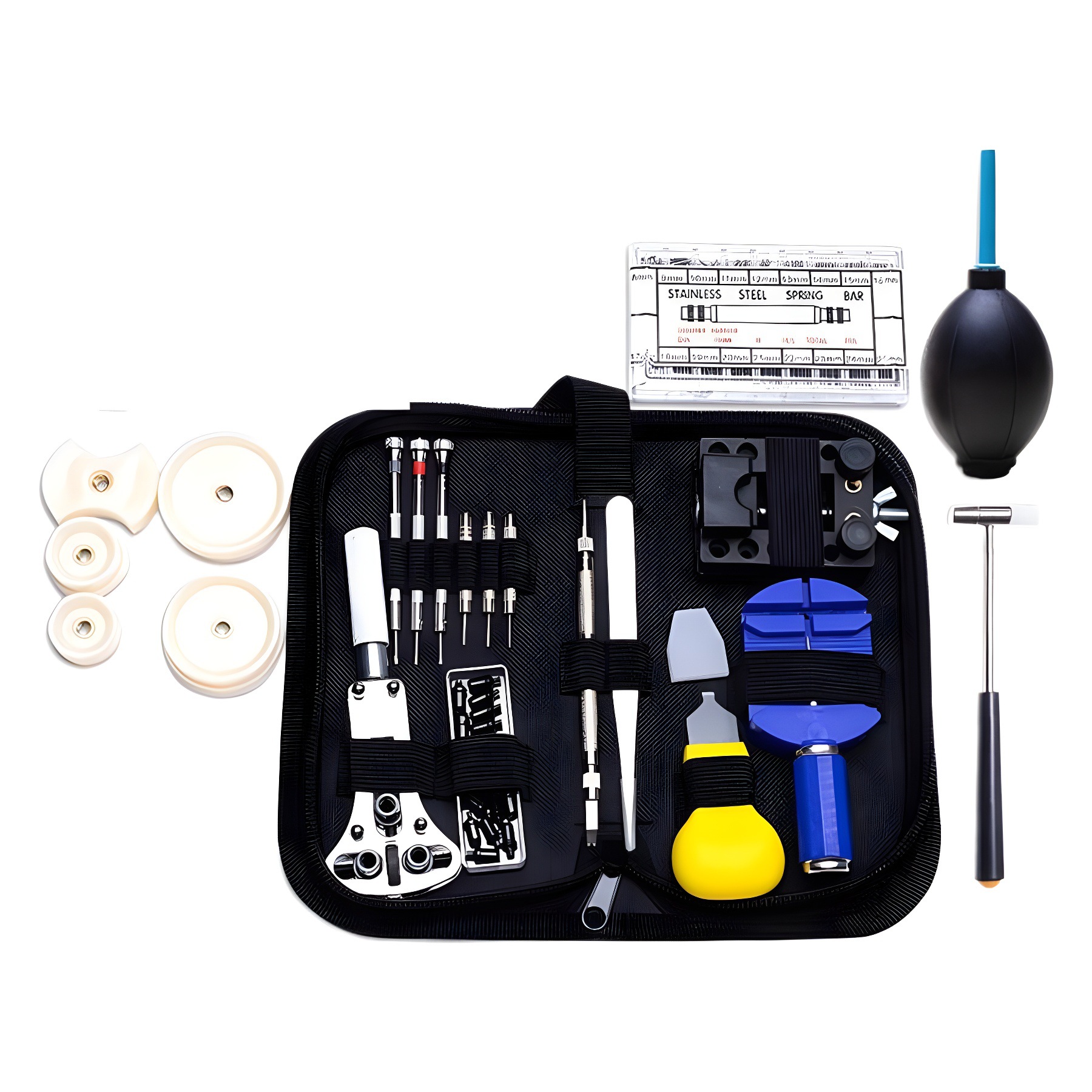 시계 수리 도구 세트 시계 수리 해체 도구 147 조각 세트 해체 시계 가정용 하드웨어 조합 수리 도구