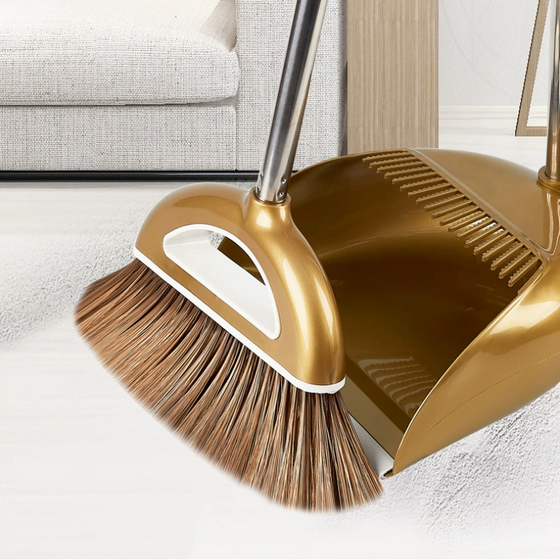 Broom, dustpan, magic plastic set
