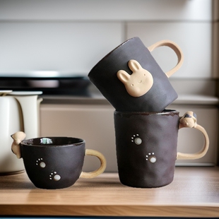 Ceramic Coffee Cup Ceramic Mug Black Ceramic Cup Ceramic Original Design Coffee Cup Set Water Cup