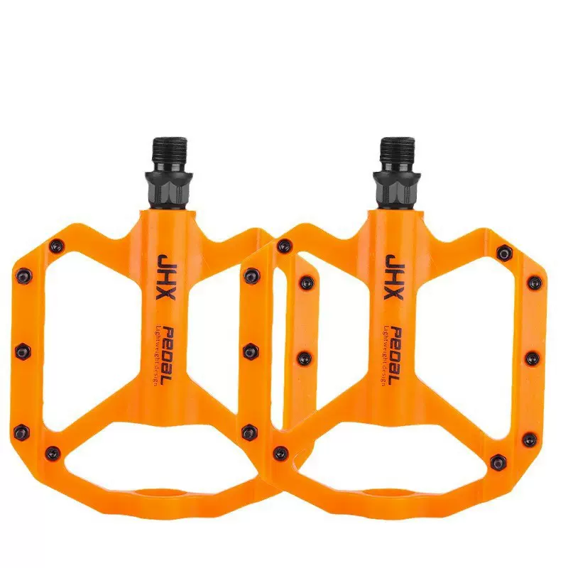 山地自行车公路车尼龙纤维轴承脚踏彩色场地车加宽防滑培林脚蹬ST