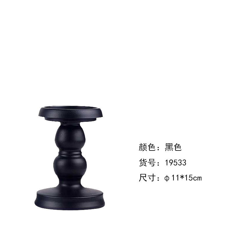 Candelabro de hierro negro, adorno artístico, vela romántica para boda, regalo creativo, decoración para mesa de comedor, cena a la luz de las velas, decoración del hogar de estilo europeo