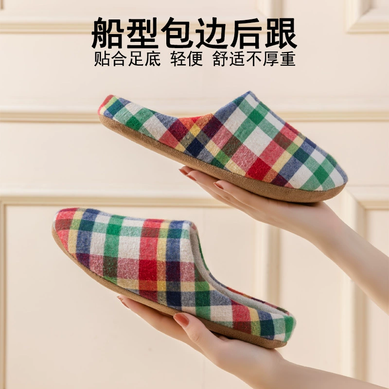 Специальное предложение, японские осенне-зимние домашние домашние хлопковые тапочки на толстой подошве, тканевые бесшумные тапочки на мягкой подошве с тканевой подошвой