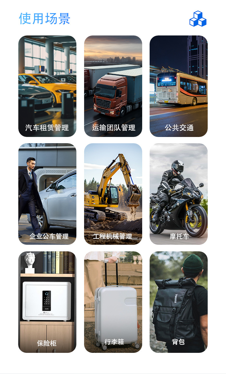 New GPS tracker for home, pets, and vehicles, portable, long battery life, smart model, anti-lost device for the elderly and children