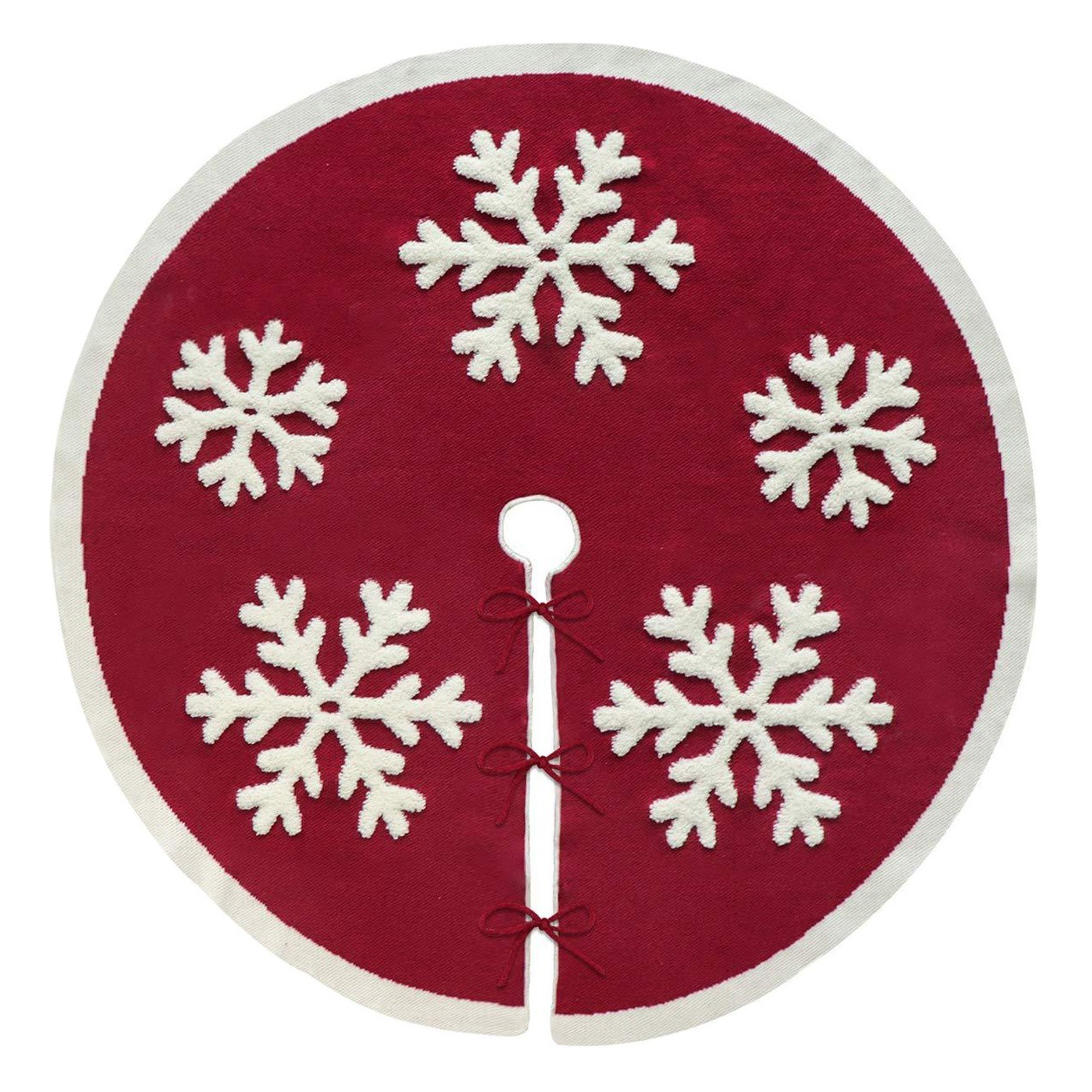 Amazon Navidad nuevo punto decorativo copo de nieve árbol falda árbol de Navidad falda decoraciones