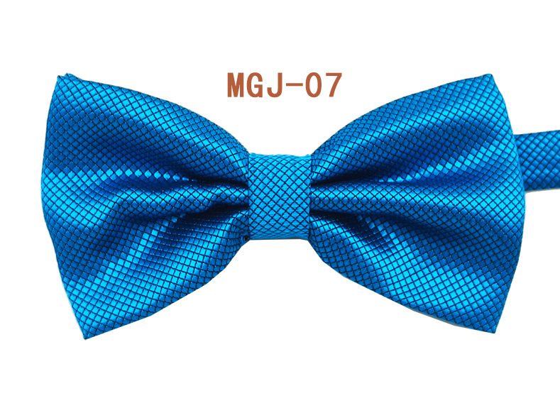 Pajarita negra de color sólido para hombre British Cube Spot Venta al por mayor Ropa formal Boda Doble pliegue Doble lazo de doble capa 27 colores