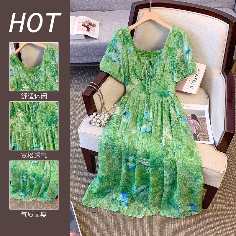  夏  L-4XL 大きいサイズ ワンピース