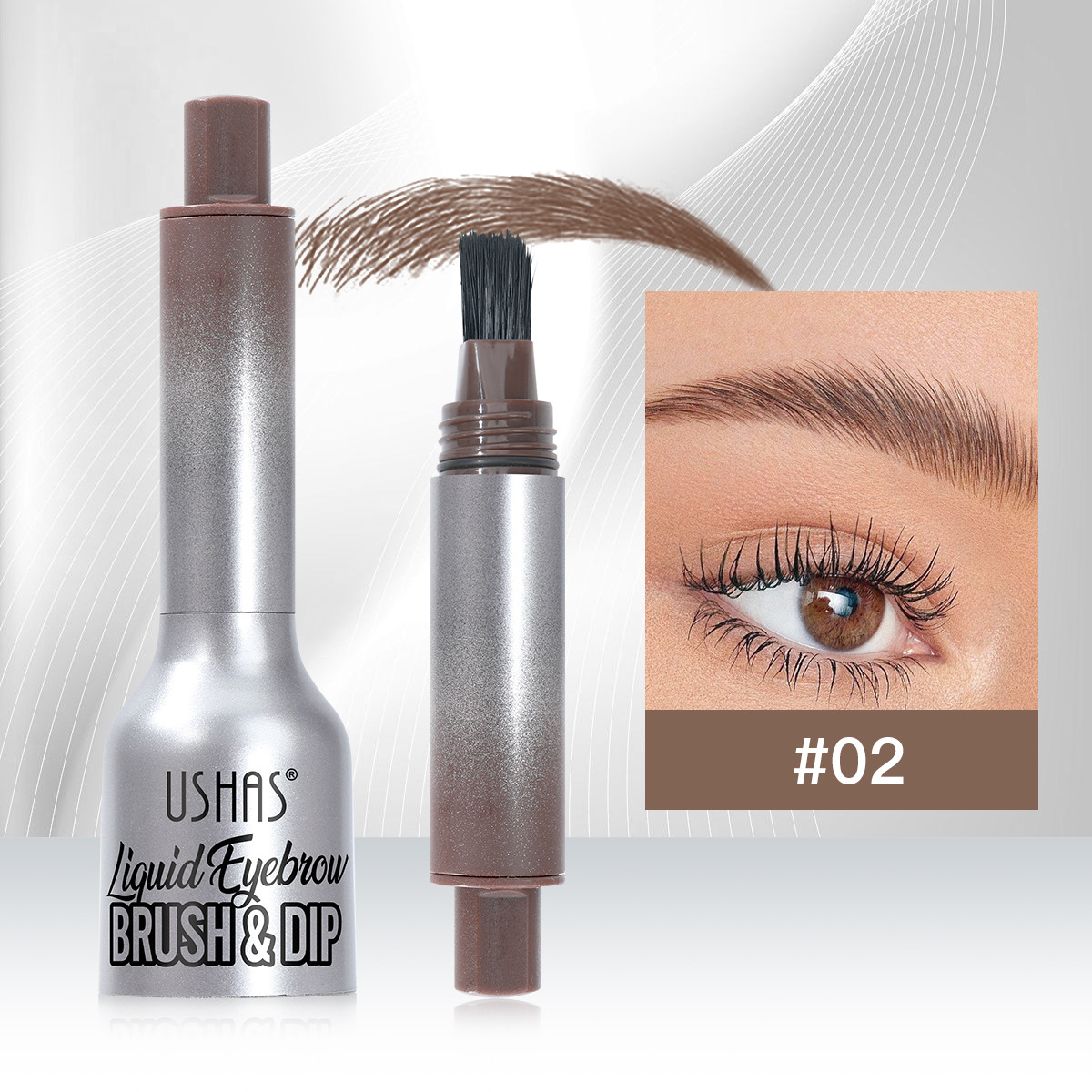 USHAS punto transfronterizo venta caliente colorante de cejas gel de cejas Amazonas impermeable no se marea forma crema de cejas duradera