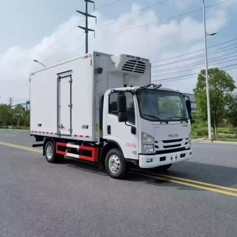 五十铃KV100 鲜肉蔬果保鲜冷链车 冻货食品保温车