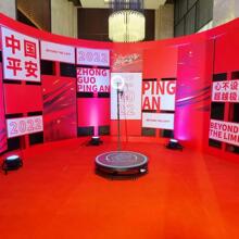 360度照相馆旋转展台自动旋转摄影亭自拍拍照全景运动摄影360环拍