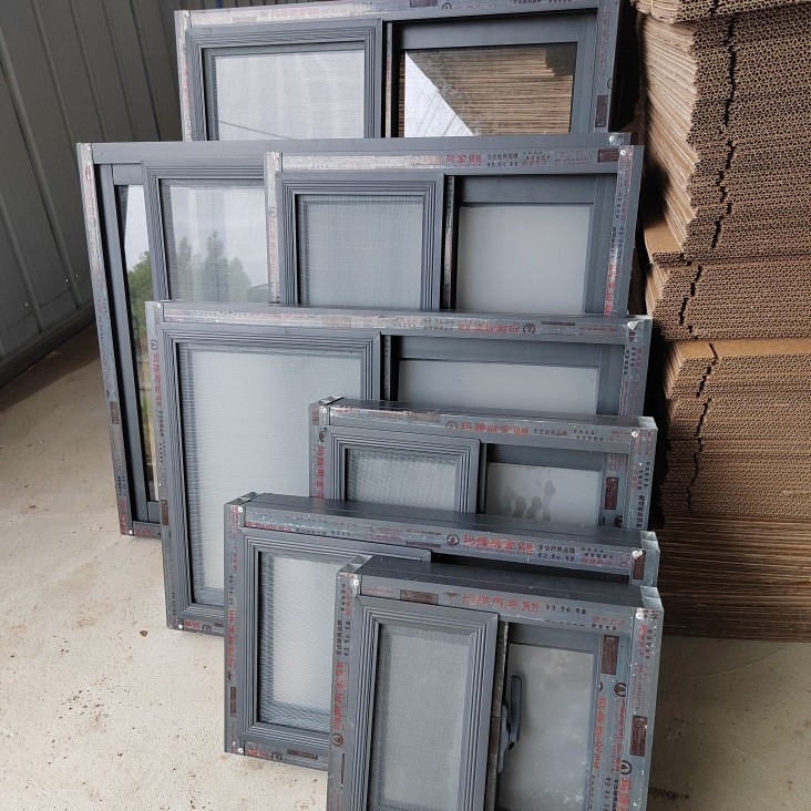 Anti-Theft Integrated Aluminum Alloy Window Toilet Ventilation Window Warehouse Security Window Security Door Sliding Window Container House Window