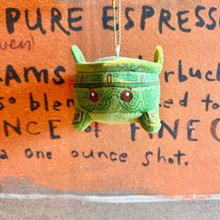 Cute Creative Bronze Tripod Plush Creative Bag Pendant Bronze Tripod Keychain Doll Amusement City Grab Machine Doll