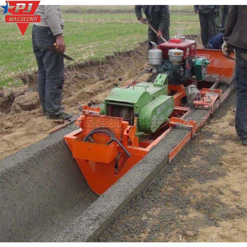 U型混凝土渠道衬砌机 水利工程现浇式渠道滑模机 公路渠道成型机