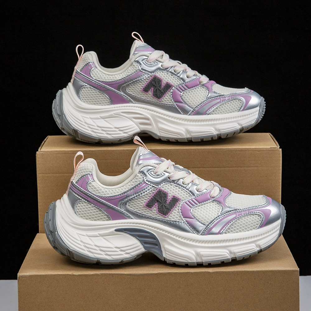 Новые мужские и женские кроссовки 2025 года, классические кроссовки в стиле «dad shoes», повседневные универсальные кроссовки с мягкой подошвой N-образной формы, всесезонные кроссовки для пар, экспорт