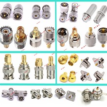 ��ͭSO239/BNC/SMA/UHF/SL16/N/F/M/PL259��ƵRFĦ�жԽ���ת��ͷ