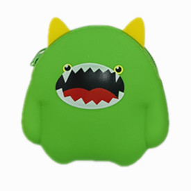 Monstruos de dibujos animados de silicona bolso de cambio de color caramelo cable de datos auriculares bolsa de almacenamiento portátil mini llave bolsa