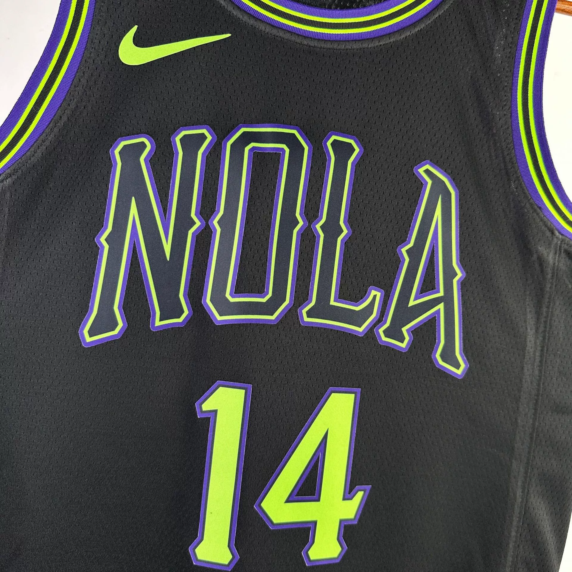 Футболка Pelicans City Edition № 1 Williams 3 McCollum Ingram № 2 Ball NBA Hydrangea