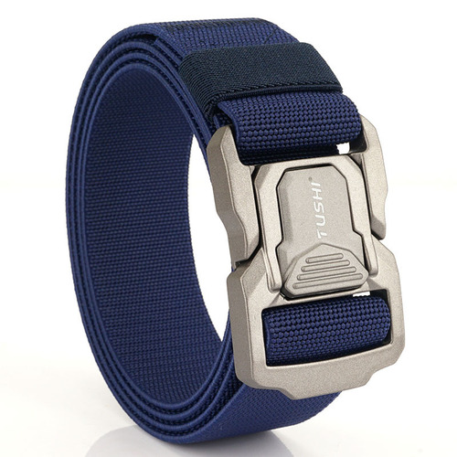 New tactical aluminum alloy buckle training nylon belt outdoor versatile workwear quick release men's belt manufacturer wholesale