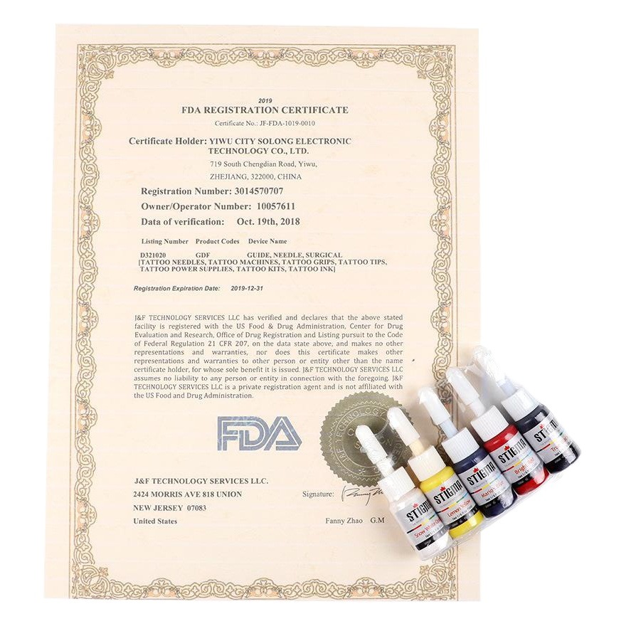 Bordado dragón tatuaje pigmento 5ml color tatuaje pigmento tinta profesional pequeña botella tatuaje pigmento suministro transfronterizo