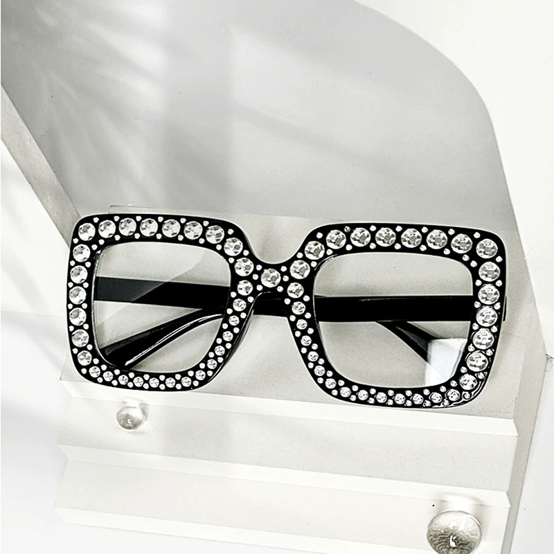 5742 новые квадратные оправы солнцезащитные очки с бриллиантами трансграничные европейские и американские модные солнцезащитные очки ретро трендовые очки