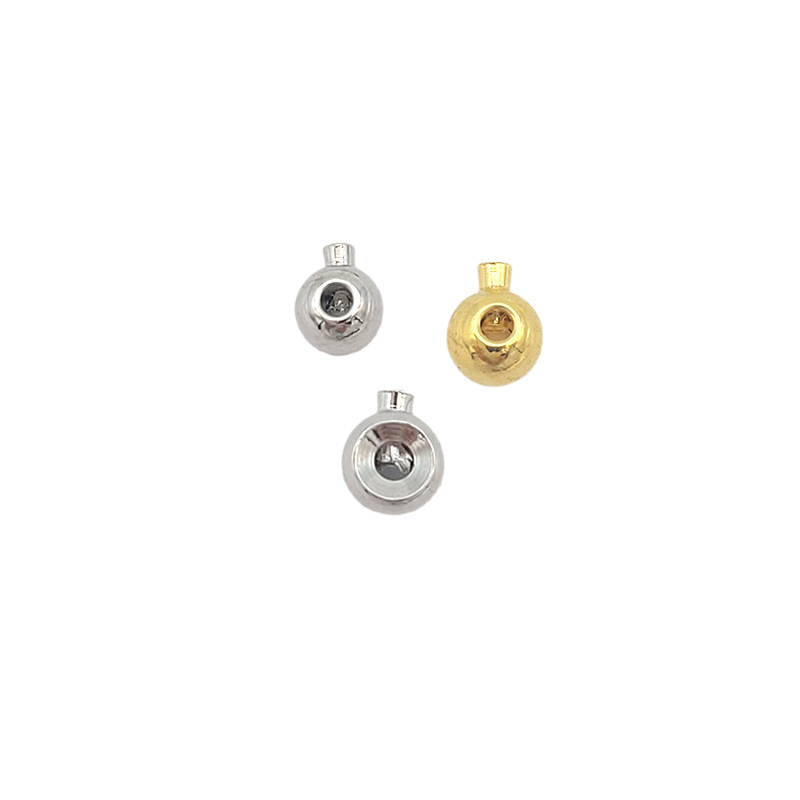 18K Gold-Plated Copper High Color Retention Pressure Cooker End Cap Handmade Beading DIY Accessories Positioning Beads Wholesale