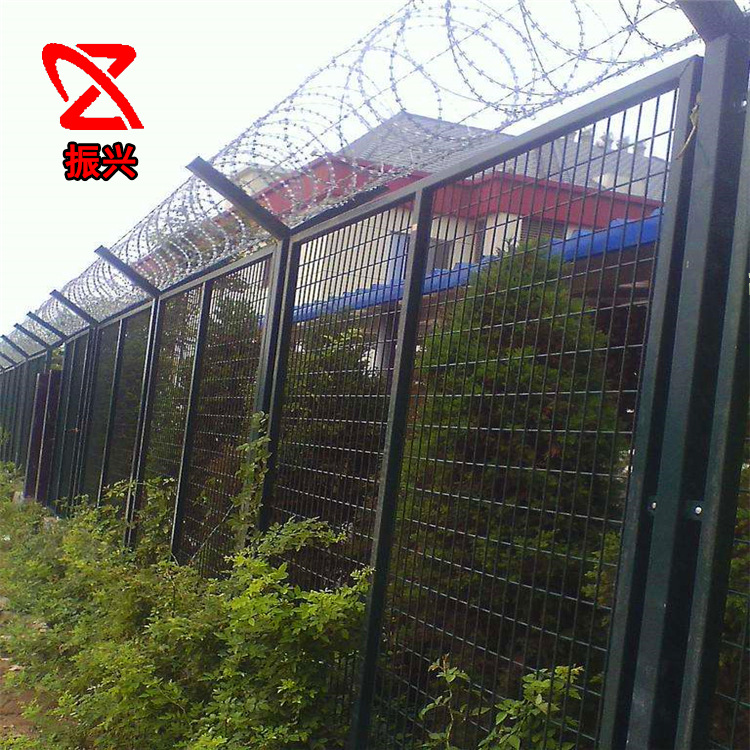 监狱护栏机场护栏网批发飞机场安全隔离防护网监狱防爬刀刺围栏