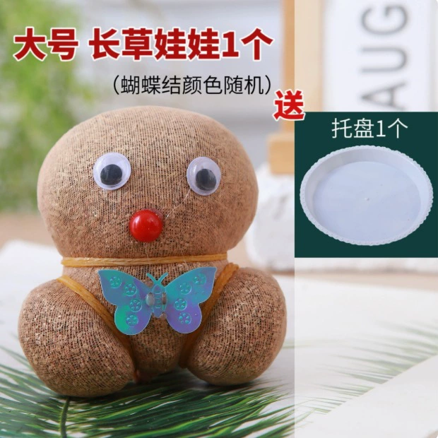 СтоловаяCute кукольная головка для детского сада для выращивания растений, DIY