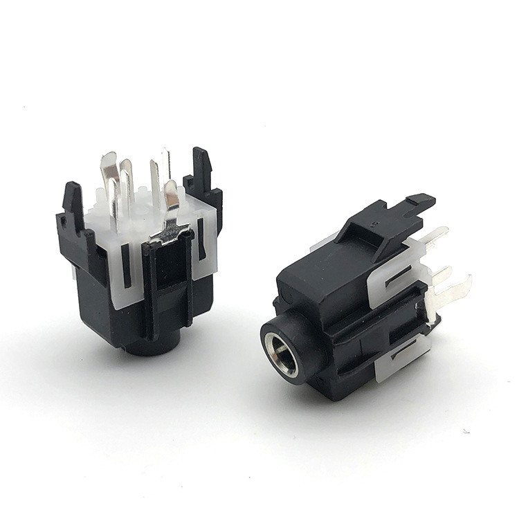 耳机插座    PJ-334A    3.5mm铜头音频视频耳机母座