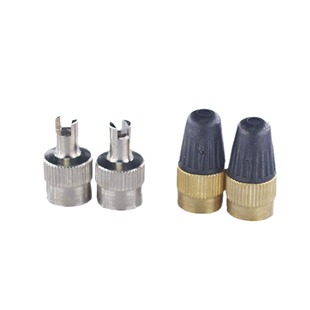 Copper Nickel Plated Valve Core Tool Cap with Fork Removal Valve Cap Metal Valve Cap