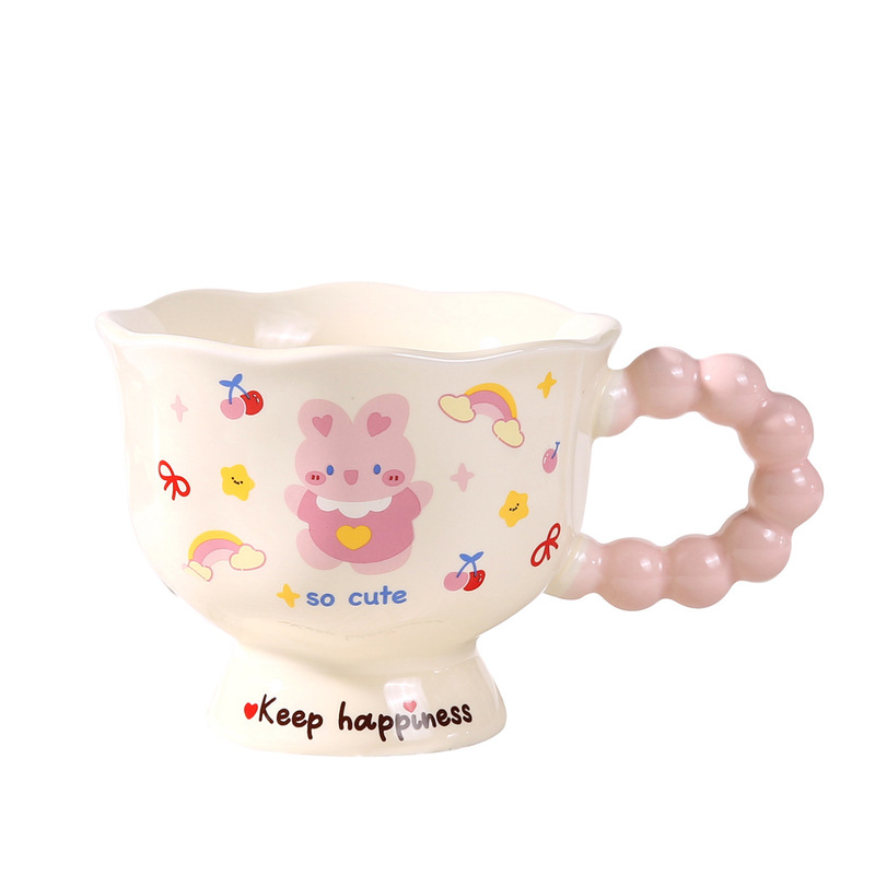 クリエイティブなかわいい子犬マグカップ、見栄えの良いカップルマグカップ、家庭用セラミックマグカップ、女の子の誕生日プレゼント、お土産|undefined