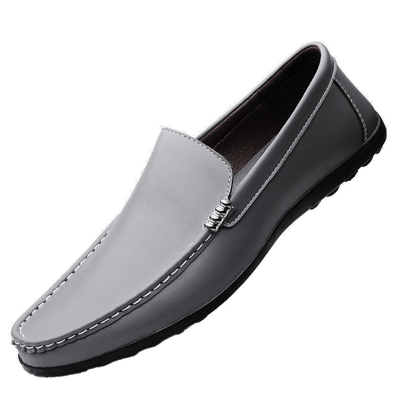 Zapatos de guisantes, zapatos casuales de piel de vaca, pies, zapatos de cuero para jóvenes hechos a mano perezosos, zapatos de música para hombres, zapatos de hombres