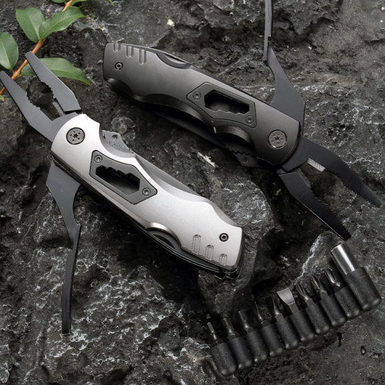 Multifunctional Knife Pliers Gift Wholesale Single Knife Pliers Outdoor Convenience Combination Tool Bit Stainless Steel Camping Style Home