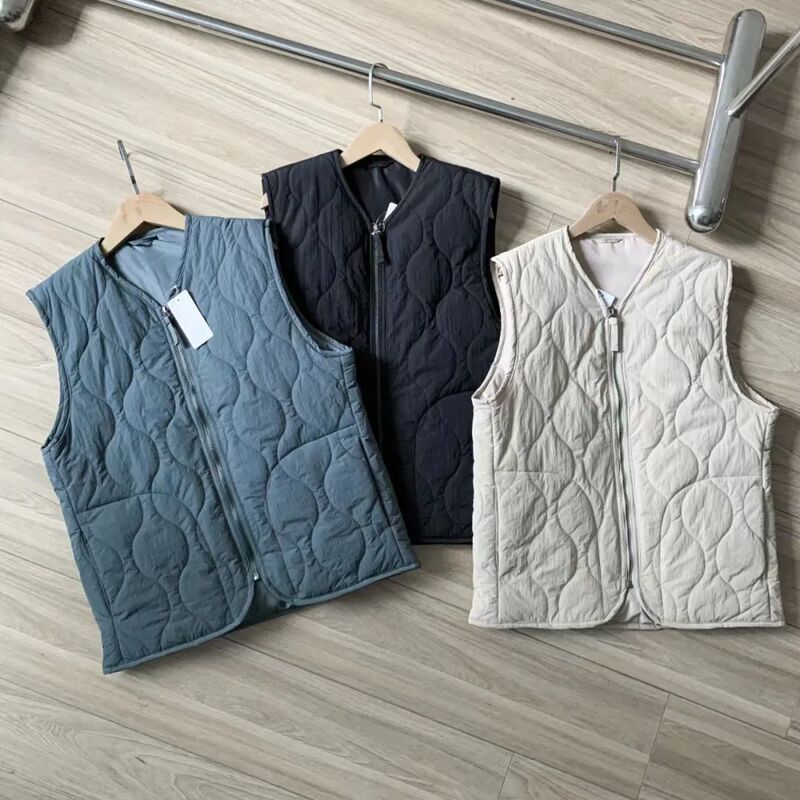 Men's autumn and winter rhombus air cotton casual vest sleeveless waistcoat bottoming warm all-match product fashion