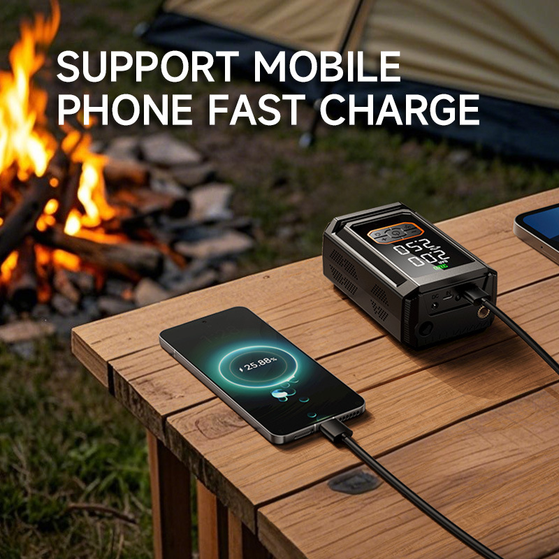 Car Air Pump Portable Tire Inflator Intelligent Wireless XM01