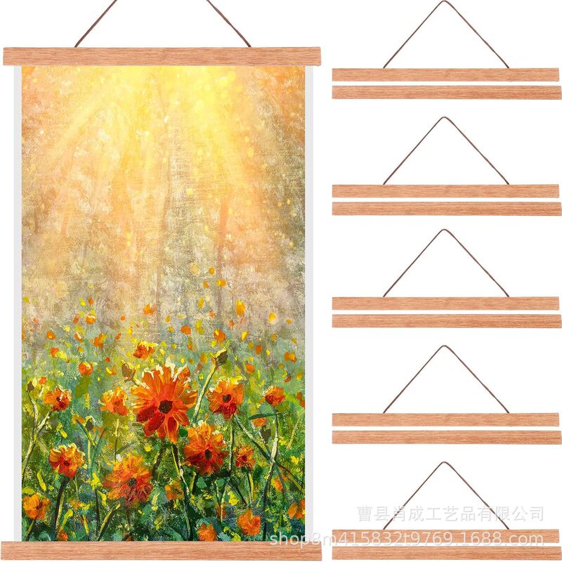 Solid wood magnet hanging picture clip poster frame canvas framed photo frame core clip wall decoration rectangular cross-border wholesale Solid wood magnet hanging picture clip poster frame canvas framed photo frame core clip wall decoration rectangular cross-border wholesale