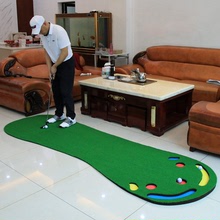 室內高爾夫揮桿練習器模擬器練習場練習墊推桿練習毯平面果嶺墊子