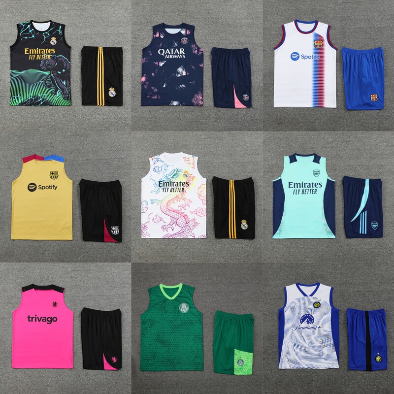 Jersey Real Madrid football training uniform Paris Arsenal Barcelona Chelsea Inter Atletico Madrid Juve vest suit