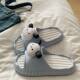 2025 Summer New Detachable EVA Bottom Cartoon Parchal Dog Slippers Women's Comfortable Non-Slip Non-Stinky Dormitory Sandals